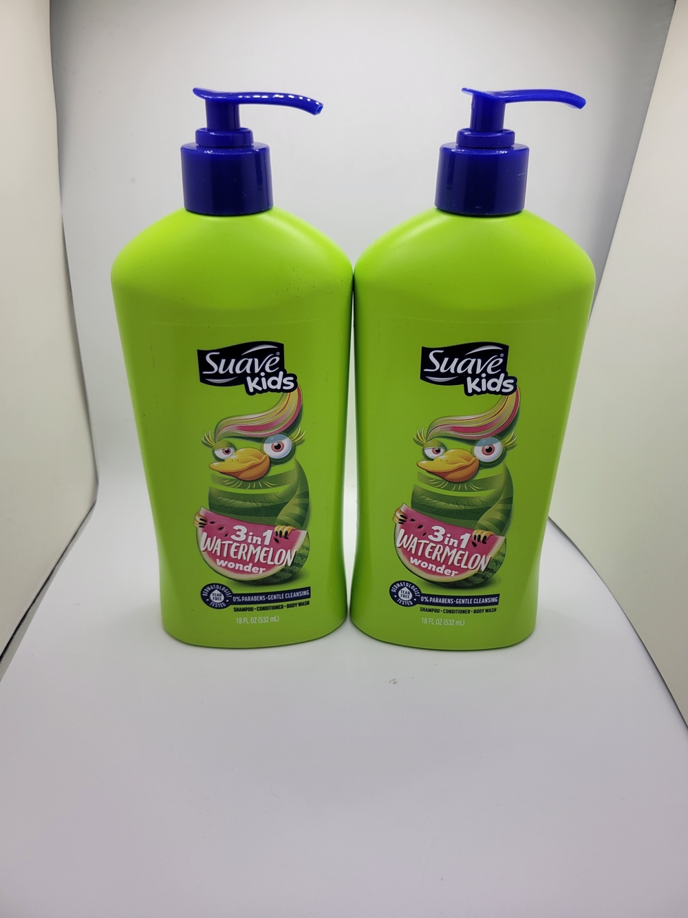 3-in-1 Watermelon Wonder Hair + Body + Shampoo - Green Suave Kids